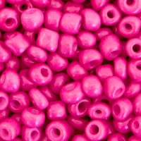 Glasperlen rocailles 6/0 (4mm) Neon pink